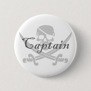 Piratenflagge-Kapitän Button