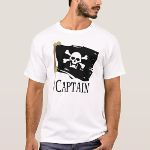Piratenflagge-Kapitän T-Shirt