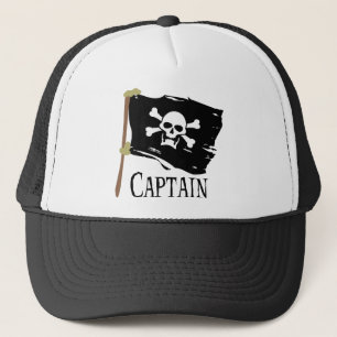 Piratenflagge-Kapitän Truckerkappe