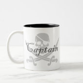 Piratenflagge-Kapitän Zweifarbige Tasse (Links)