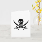 Piratenflagge Karte (Gelbe Blume)