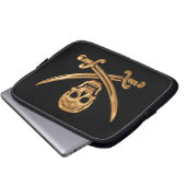 Piratenflagge Laptopschutzhülle (Vorne Knopf)