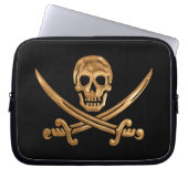 Piratenflagge Laptopschutzhülle (Vorderseite)