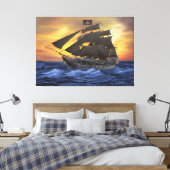 PIRATENFLAGGE LEINWANDDRUCK (Insitu (Schlafzimmer))