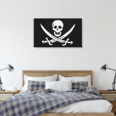 Piratenflagge Leinwanddruck (Insitu (Schlafzimmer))
