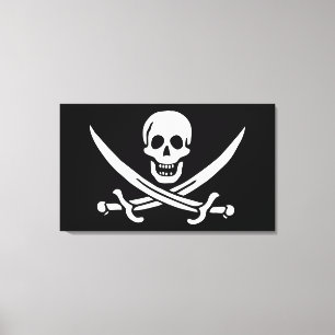 Piratenflagge Leinwanddruck