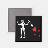 Piratenflagge Magnet (Vorderseite/Rückseite)