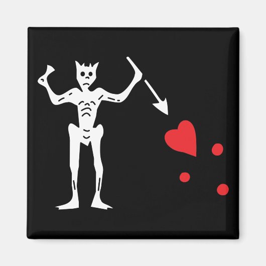 Piratenflagge Magnet (Vorne)