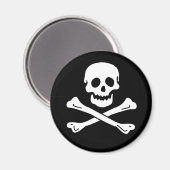 Piratenflagge Magnet (Vorderseite/Rückseite)