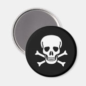 Piratenflagge Magnet (Vorderseite/Rückseite)