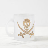Piratenflagge Mattglastasse (Links)