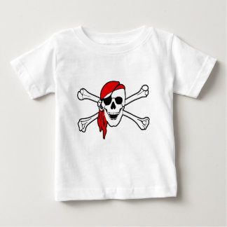 Piratenflagge mit Rotbandana Baby T-shirt