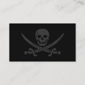 Piratenflagge modern visitenkarte (Rückseite)