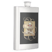 Piratenflagge Monogramm Flachmann (Rechts)