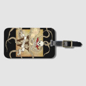 Piratenflagge Monogramm Gepäckanhänger (Vorderseite (Horizontal))