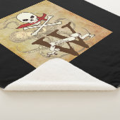 Piratenflagge Monogramm Sherpadecke (3/4)