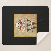 Piratenflagge Monogramm Sherpadecke (Vorderseite (Horizontal))