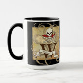 Piratenflagge Monogramm Tasse (Links)