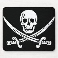 Piratenflagge Mousepad