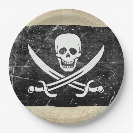 Piratenflagge Neverland Teller (Vorderseite)