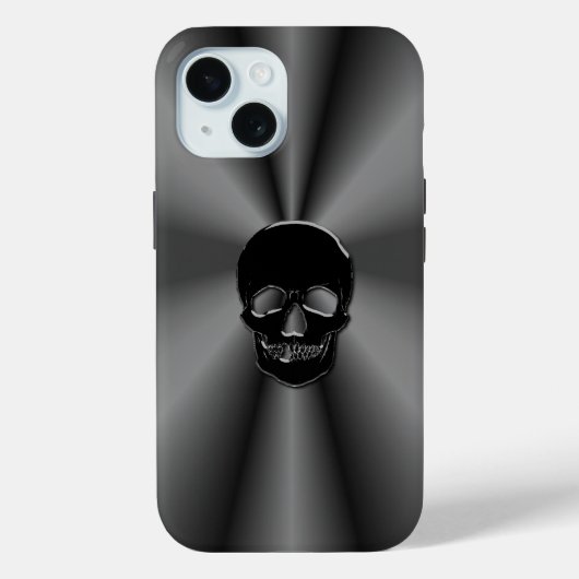 Piratenflagge Onyx Skull Case-Mate iPhone Hülle (Rückseite)