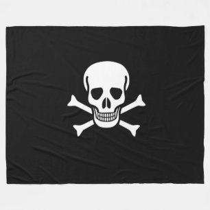 PIRATENFLAGGE PIRAT FLAG FLEECEDECKE