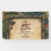 Piratenflagge Pirate Birthday Party Banner (Horizontal)