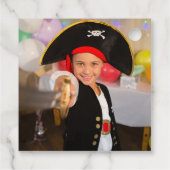Piratenflagge Pirate Birthday Party Geschenkanhänger (Rückseite)