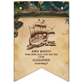 Piratenflagge Pirate Birthday Party Wimpelkette (Erste Fahne)