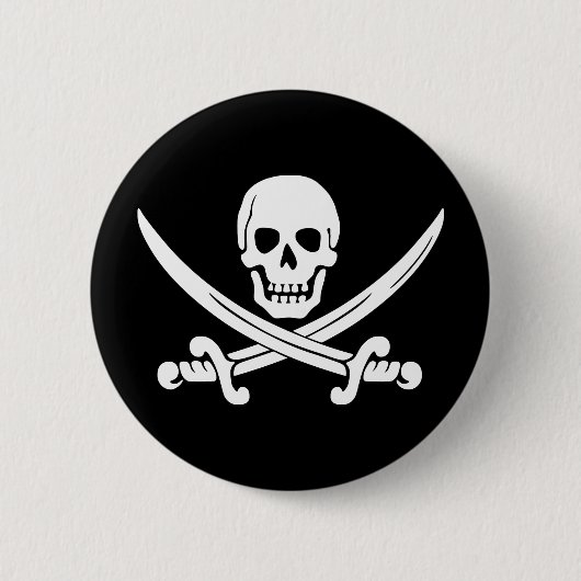 Piratenflagge Pirate Button (Vorderseite)