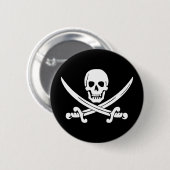 Piratenflagge Pirate Button (Vorne & Hinten)