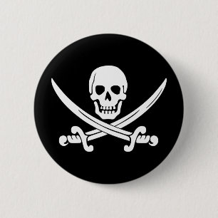 Piratenflagge Pirate Button
