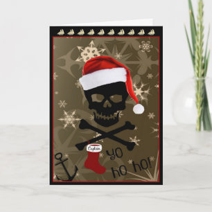 Piratenflagge Pirate Christmas Feiertagskarte