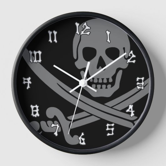 Piratenflagge Pirate Dark Uhr (Vorderseite)