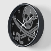 Piratenflagge Pirate Dark Uhr (Winkel)