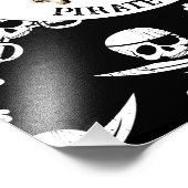 PIRATENFLAGGE PIRATE FOTODRUCK (Ecke)