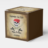 Piratenflagge Pirate Gastgeschenk Box Geschenkschachtel (Vorderseite)