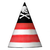 Piratenflagge Pirate Geburtstag Partyhütchen (Vorderseite)