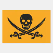 Piratenflagge Pirate Geschenkpapier Set (Vorderseite 3)