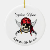 PIRATENFLAGGE Pirate Legend Keramik Ornament (Hinten)