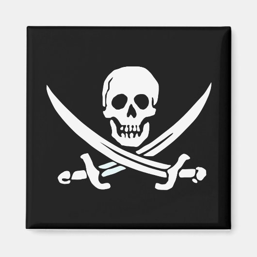 Piratenflagge Pirate Magnet (Vorne)
