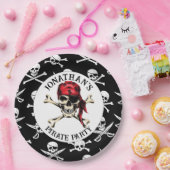 PIRATENFLAGGE PIRATE-Papierplatte Pappteller (Party)