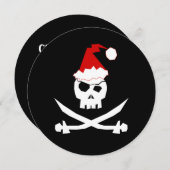 + PIRATENFLAGGE | Pirate Santa + [Feiertag] Einladung (Vorne/Hinten)