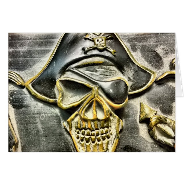 Piratenflagge Pirate Schatztruhe (Vorderseite (Horizontal))