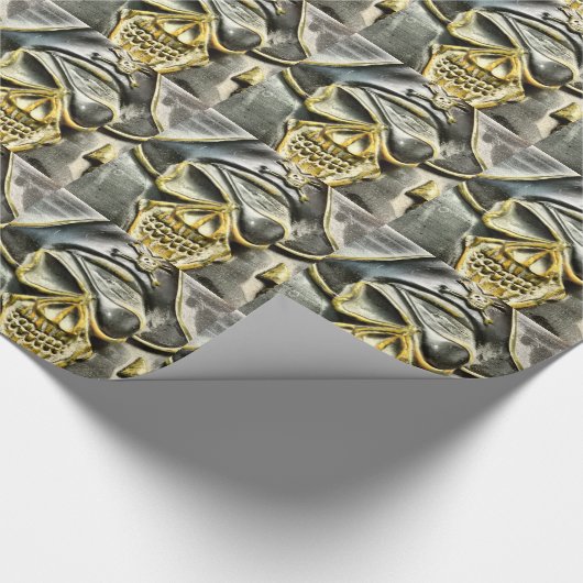 Piratenflagge Pirate Schatztruhe Geschenkpapier (Ecke)