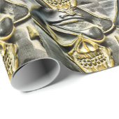 Piratenflagge Pirate Schatztruhe Geschenkpapier (Rolleneckpunkt)