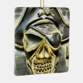 Piratenflagge Pirate Schatztruhe Keramikornament (Rechts)