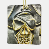 Piratenflagge Pirate Schatztruhe Keramikornament (Links)
