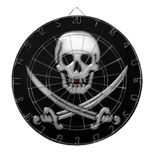 Piratenflagge Pirate Skull Dartscheibe