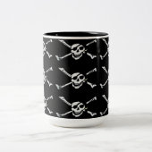 Piratenflagge Pirate Skull Muster Tasse (Mittel)